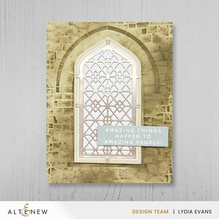Stencil & Embossing Folder Bundle Enchanted Castle Window