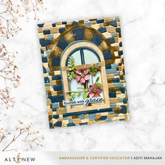 Stencil & Embossing Folder Bundle Enchanted Castle Window