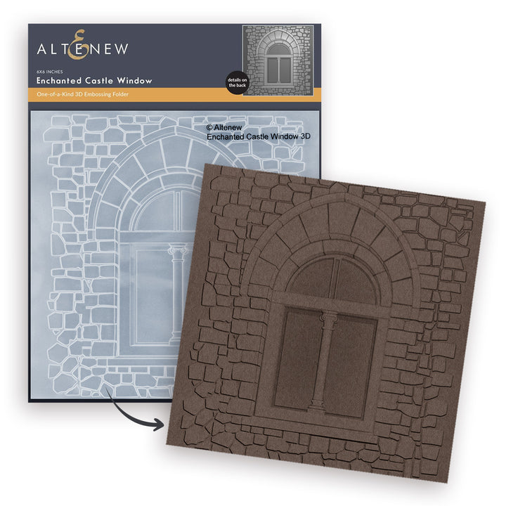 Stencil & Embossing Folder Bundle Enchanted Castle Window