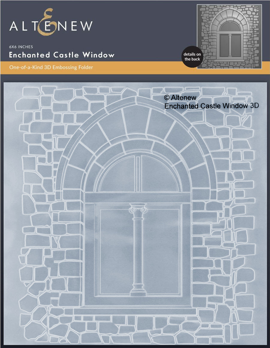 Stencil & Embossing Folder Bundle Enchanted Castle Window