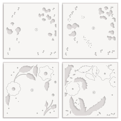 Stencil & Embossing Folder Bundle Fairyland Florals