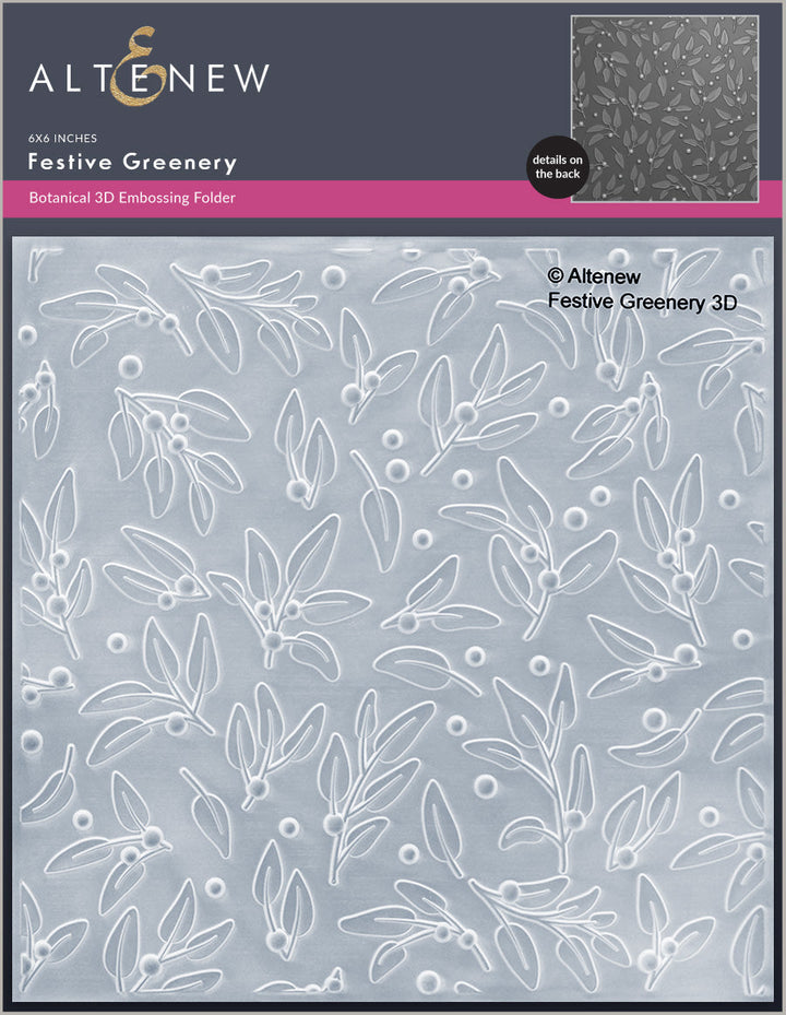 Stencil & Embossing Folder Bundle Festive Greenery