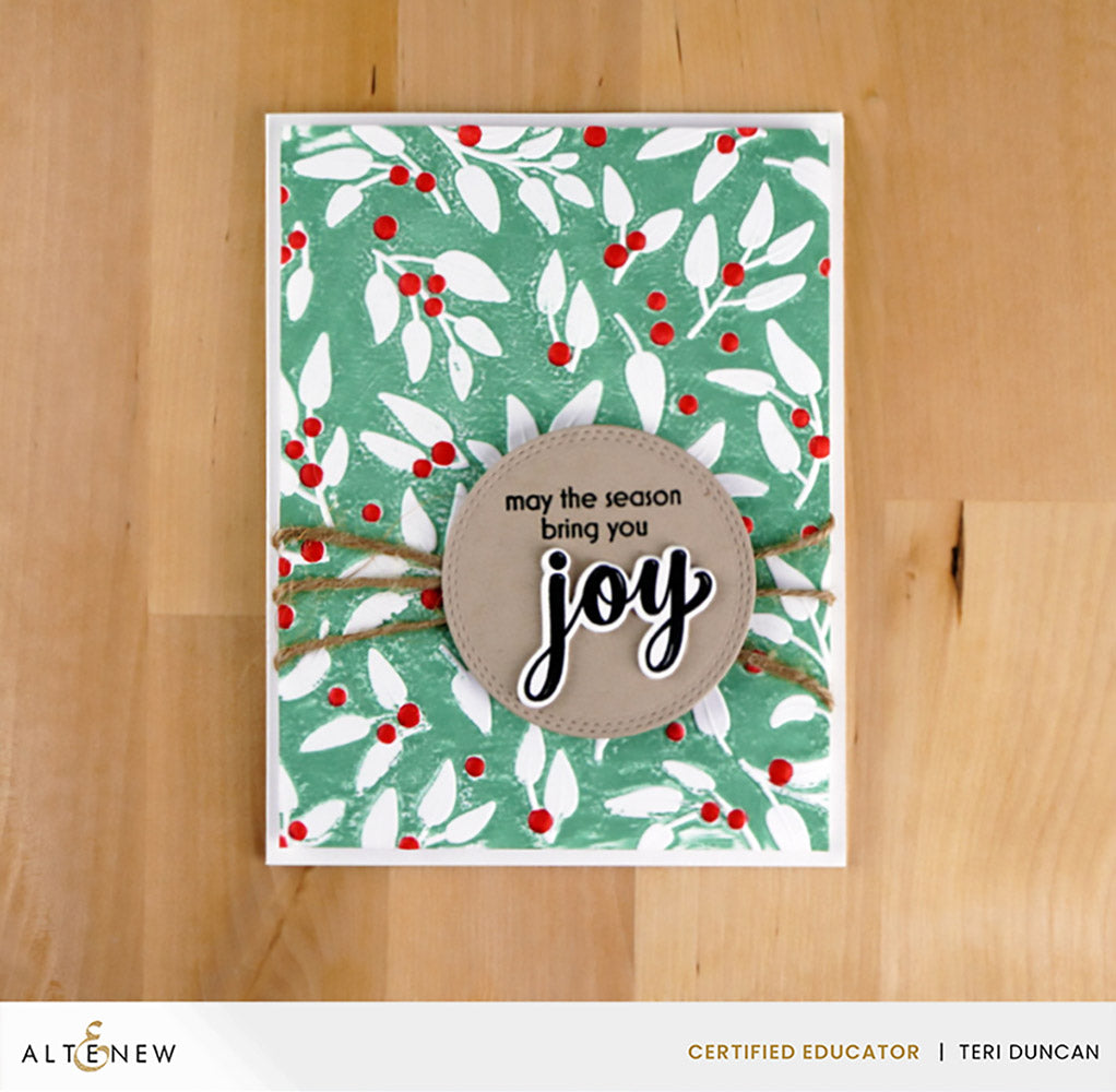 Stencil & Embossing Folder Bundle Festive Greenery