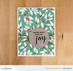 Stencil & Embossing Folder Bundle Festive Greenery