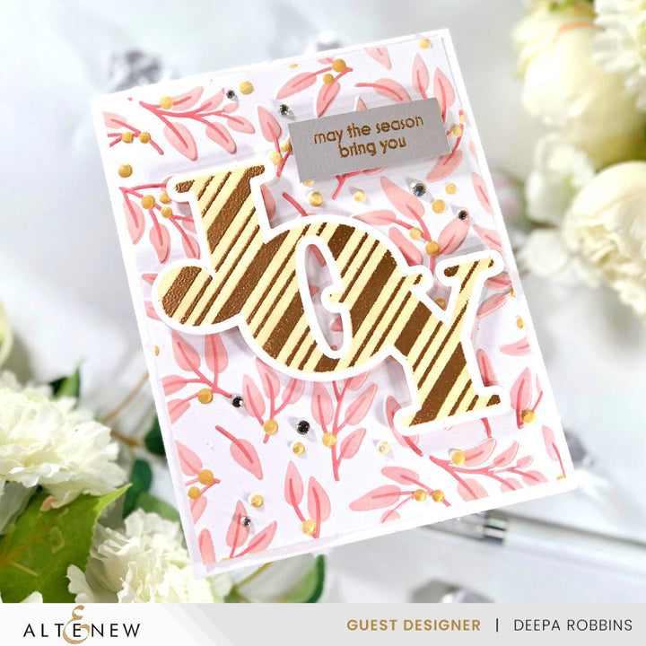 Stencil & Embossing Folder Bundle Festive Greenery