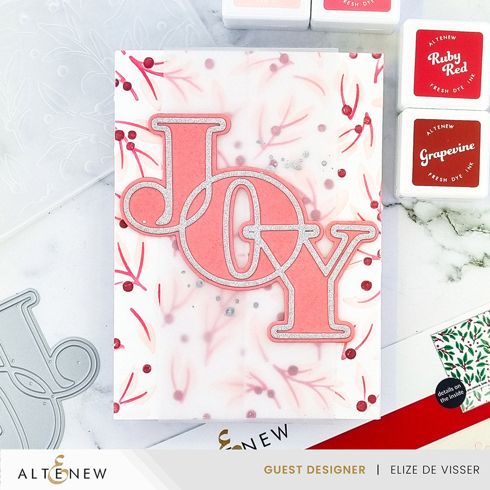 Stencil & Embossing Folder Bundle Festive Greenery