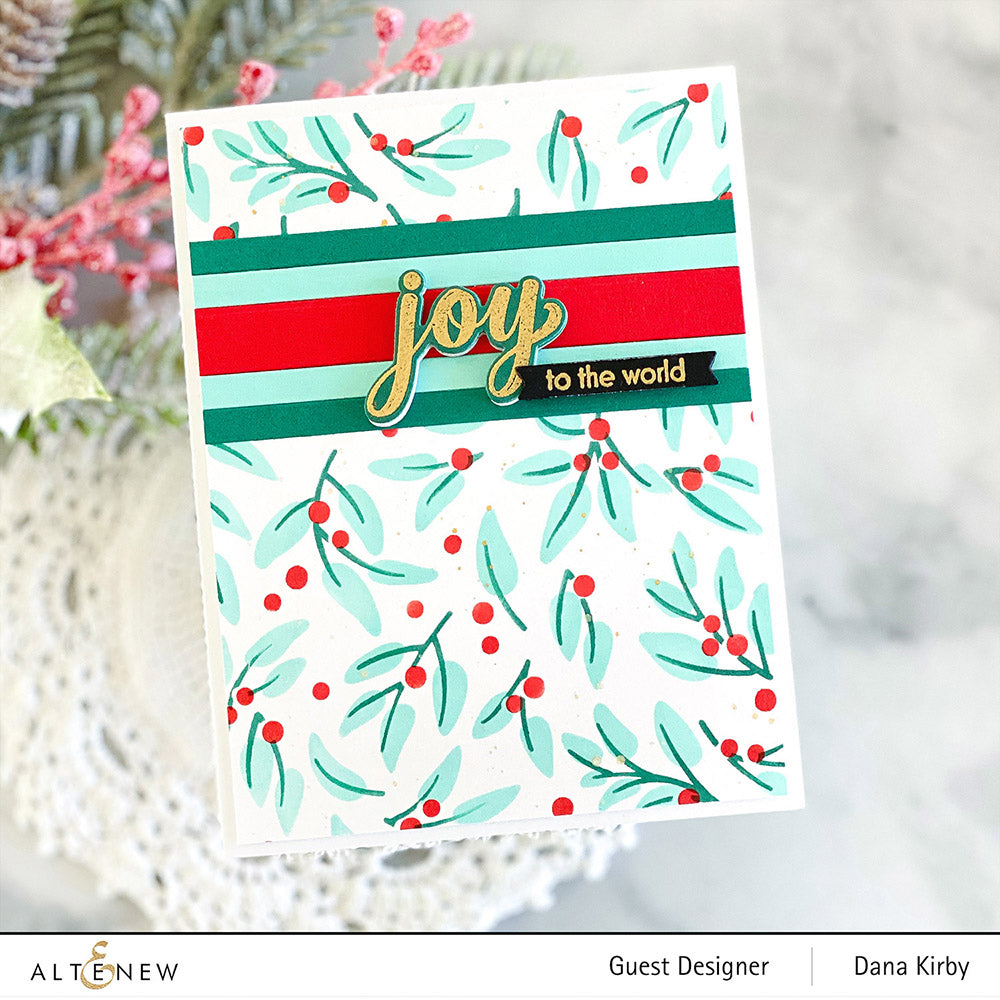 Stencil & Embossing Folder Bundle Festive Greenery