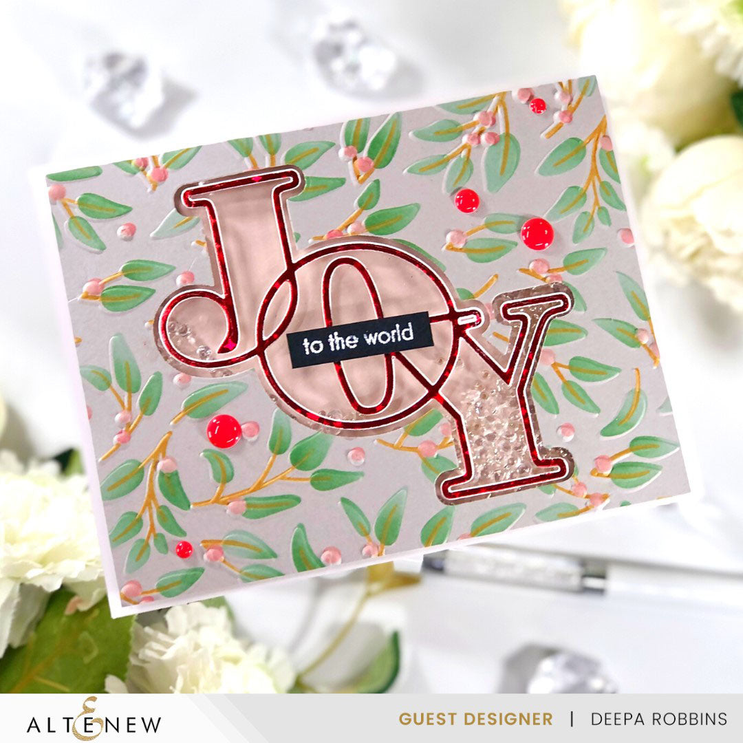 Stencil & Embossing Folder Bundle Festive Greenery