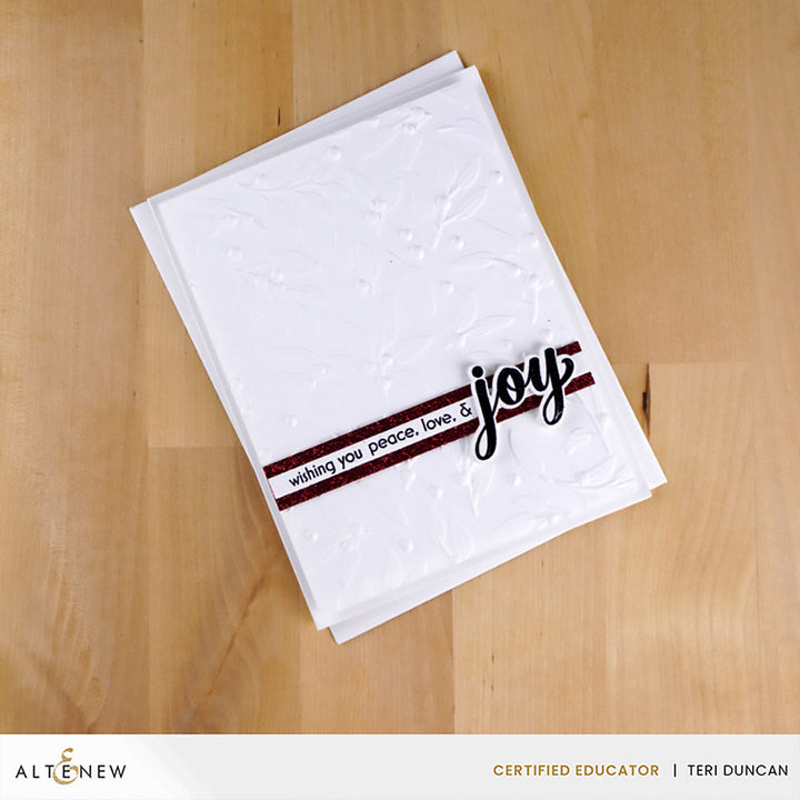 Stencil & Embossing Folder Bundle Festive Greenery
