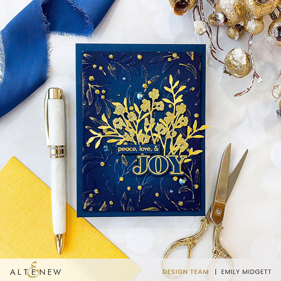 Stencil & Embossing Folder Bundle Festive Greenery