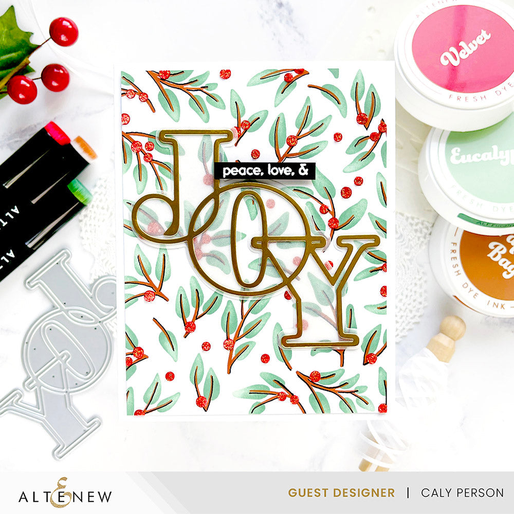 Stencil & Embossing Folder Bundle Festive Greenery