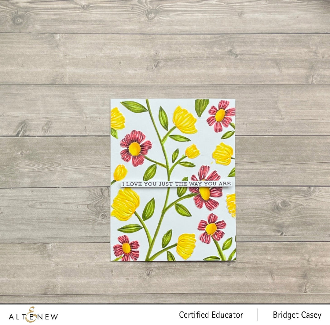 Stencil & Embossing Folder Bundle Flower Vines