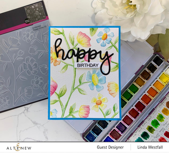 Stencil & Embossing Folder Bundle Flower Vines