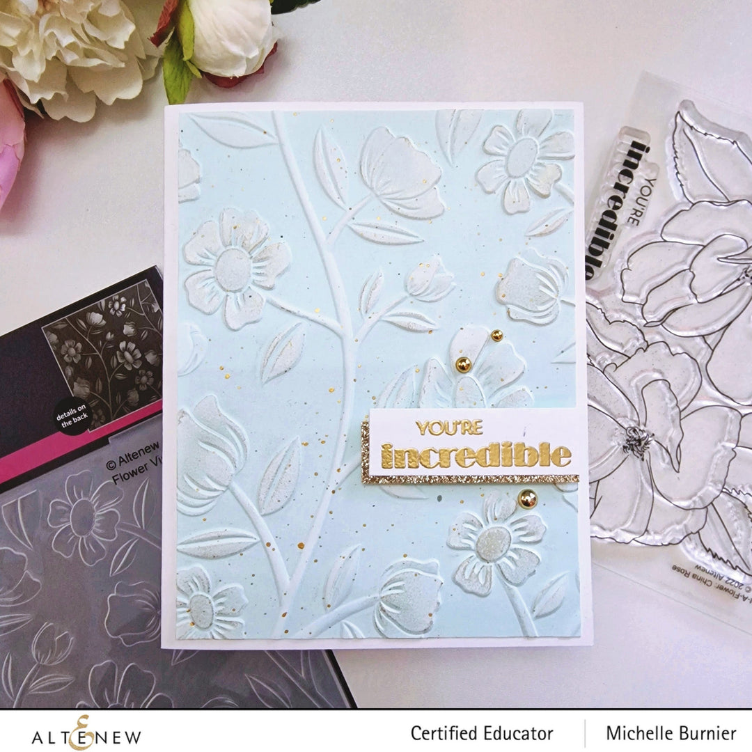 Stencil & Embossing Folder Bundle Flower Vines