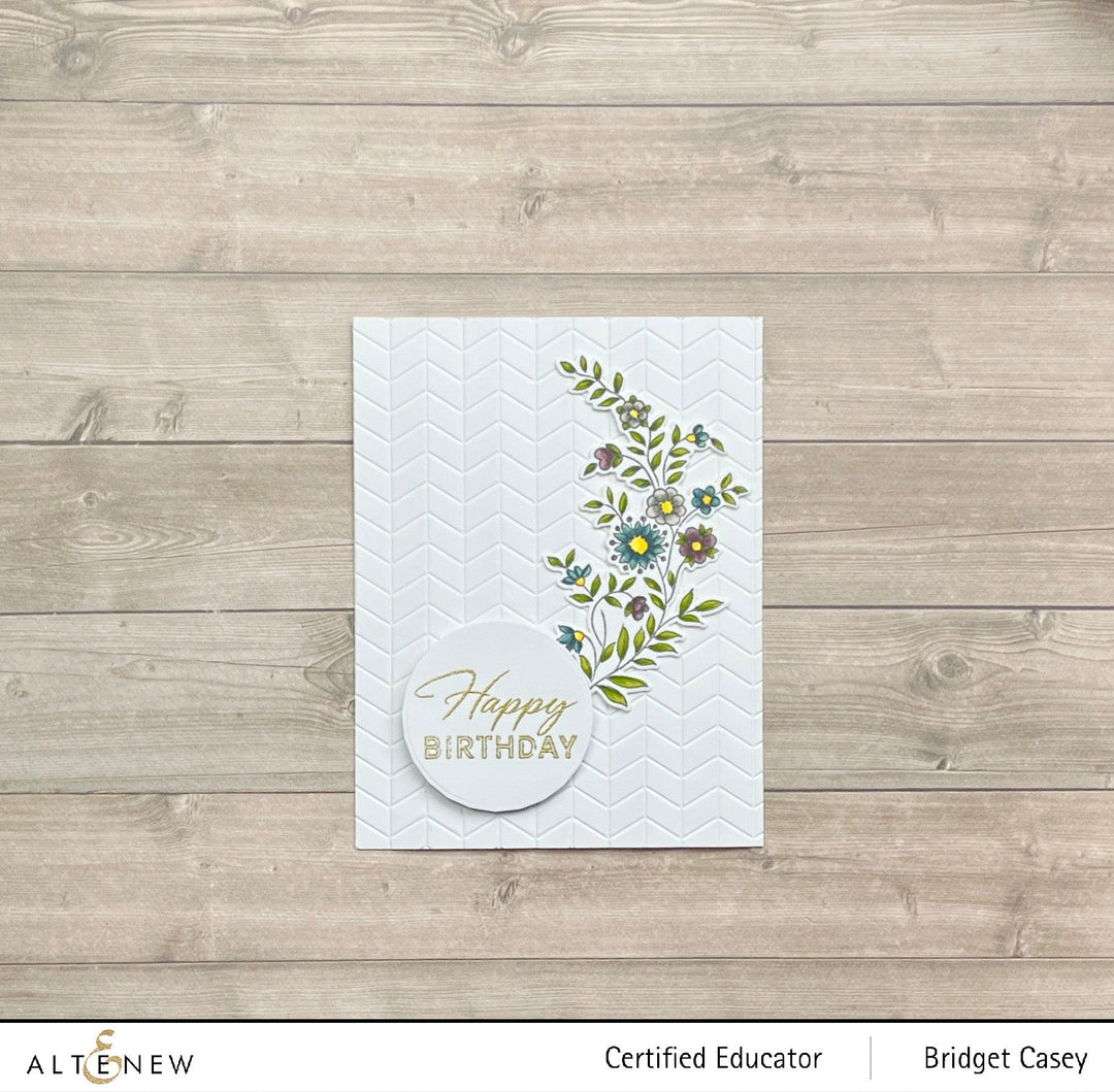 Stencil & Embossing Folder Bundle Flower Vines