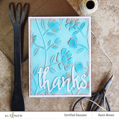 Stencil & Embossing Folder Bundle Flower Vines
