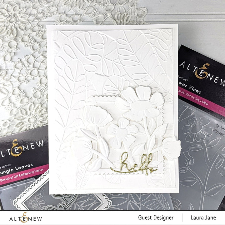 Stencil & Embossing Folder Bundle Flower Vines