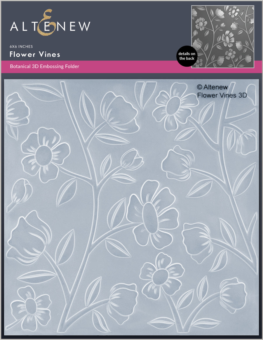 Stencil & Embossing Folder Bundle Flower Vines