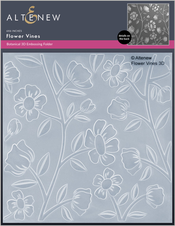 Stencil & Embossing Folder Bundle Flower Vines