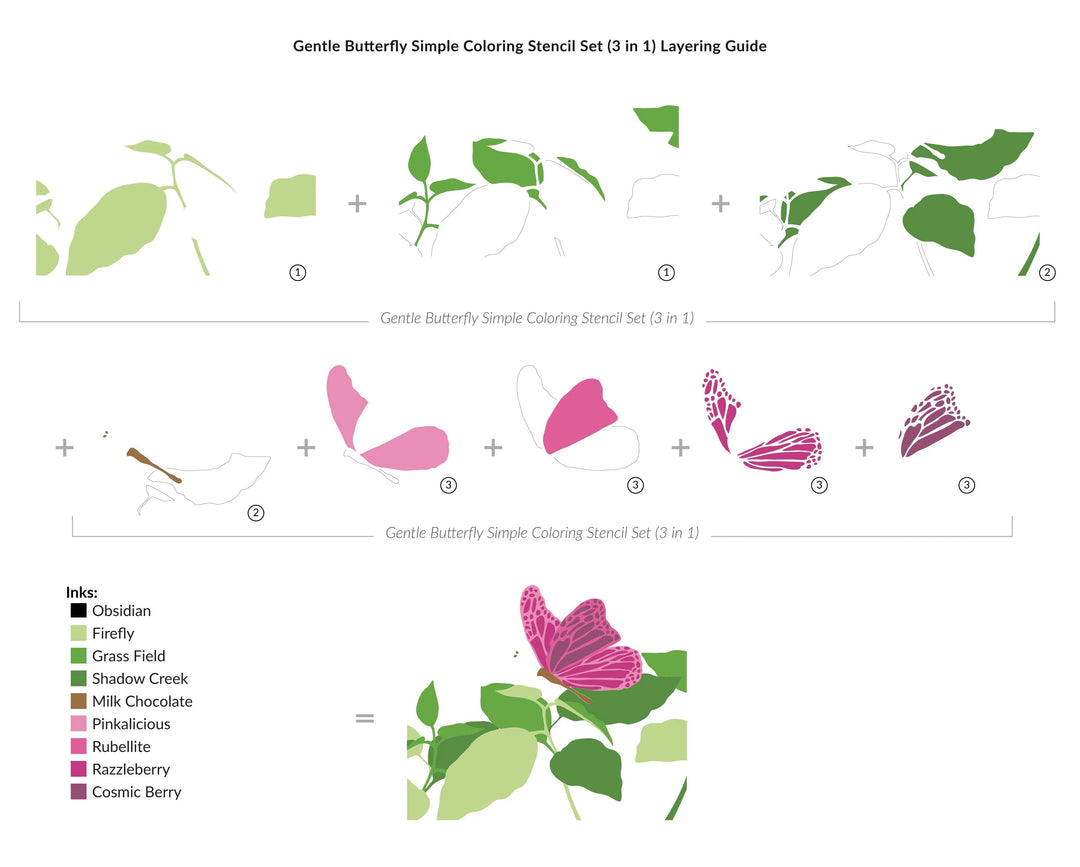 Stencil & Embossing Folder Bundle Gentle Butterfly