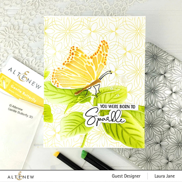 Stencil & Embossing Folder Bundle Gentle Butterfly