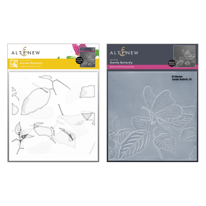 Stencil & Embossing Folder Bundle Gentle Butterfly