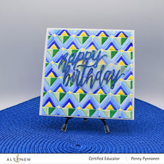 Stencil & Embossing Folder Bundle Geo Triangles