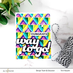 Stencil & Embossing Folder Bundle Geo Triangles