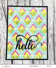Stencil & Embossing Folder Bundle Geo Triangles