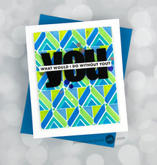 Stencil & Embossing Folder Bundle Geo Triangles
