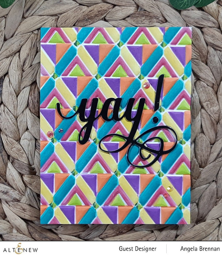 Stencil & Embossing Folder Bundle Geo Triangles