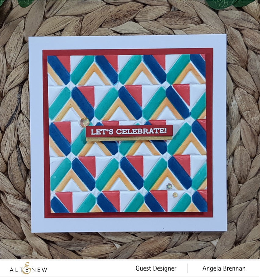 Stencil & Embossing Folder Bundle Geo Triangles