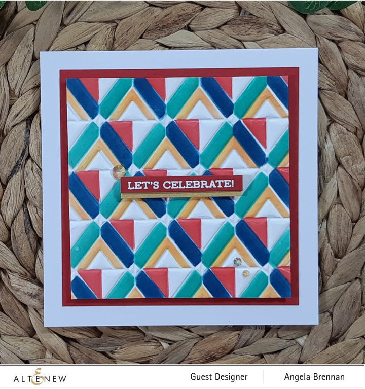 Stencil & Embossing Folder Bundle Geo Triangles