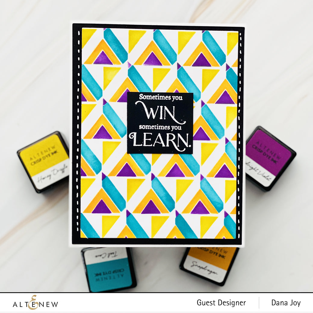 Stencil & Embossing Folder Bundle Geo Triangles