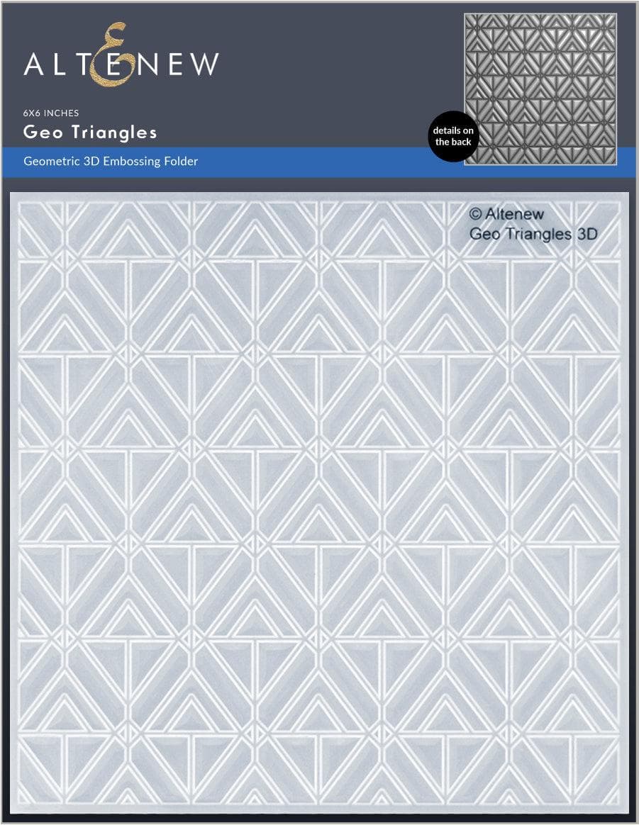 Stencil & Embossing Folder Bundle Geo Triangles