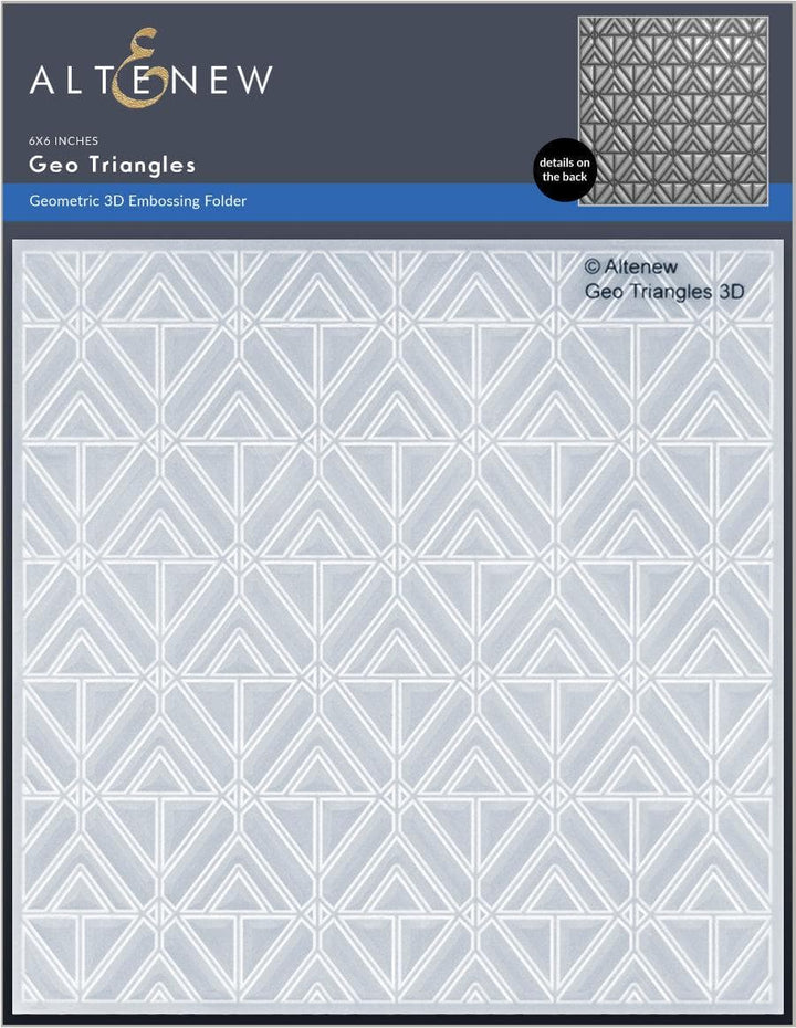 Stencil & Embossing Folder Bundle Geo Triangles