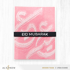Stencil & Embossing Folder Bundle Happy Eid Arabic Calligraphy