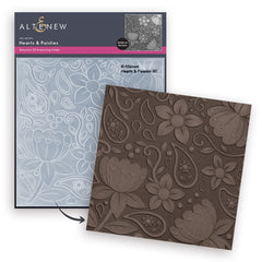 Stencil & Embossing Folder Bundle Hearts & Paislies