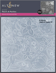 Stencil & Embossing Folder Bundle Hearts & Paislies