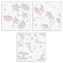 Stencil & Embossing Folder Bundle Hearts & Paislies