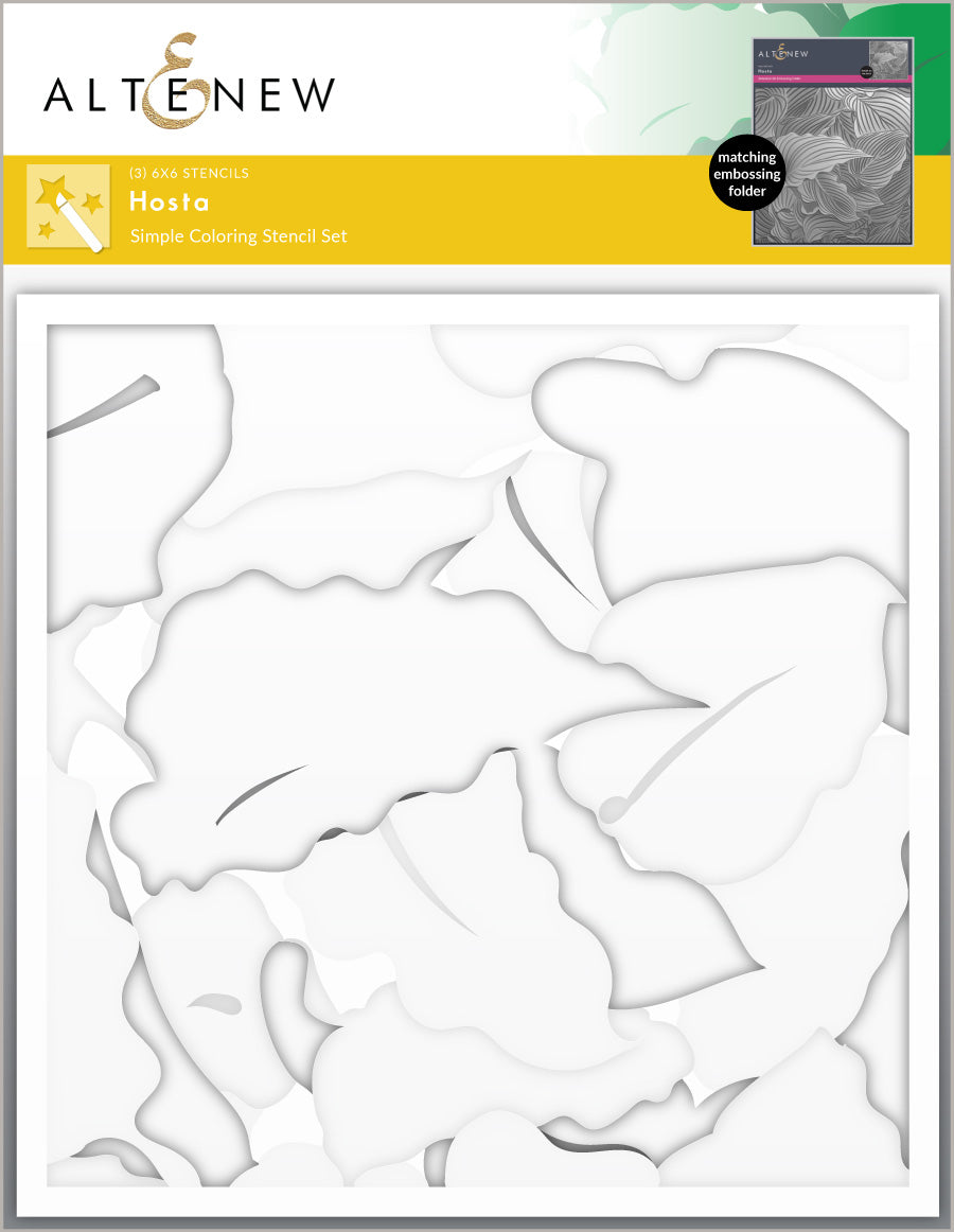 Stencil & Embossing Folder Bundle Hosta