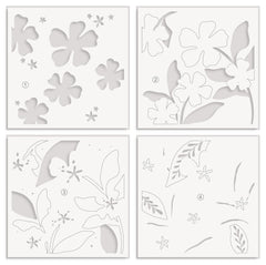 Stencil & Embossing Folder Bundle Joyful Garden