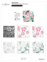 Stencil & Embossing Folder Bundle Joyful Garden