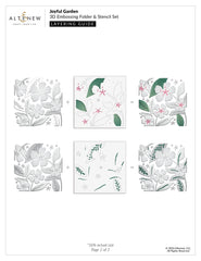Stencil & Embossing Folder Bundle Joyful Garden