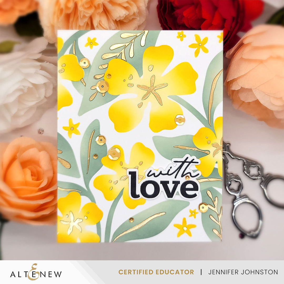 Stencil & Embossing Folder Bundle Joyful Garden
