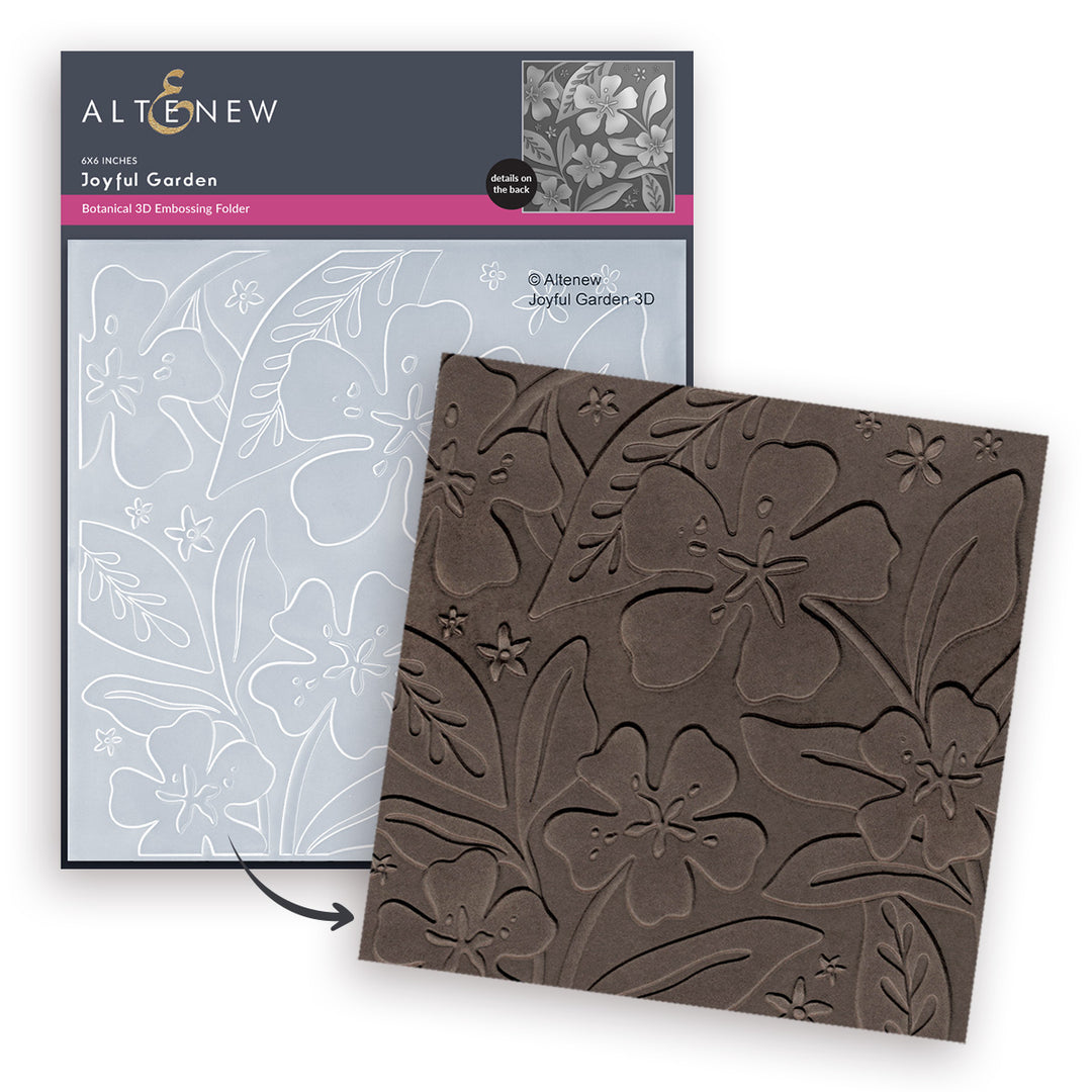 Stencil & Embossing Folder Bundle Joyful Garden