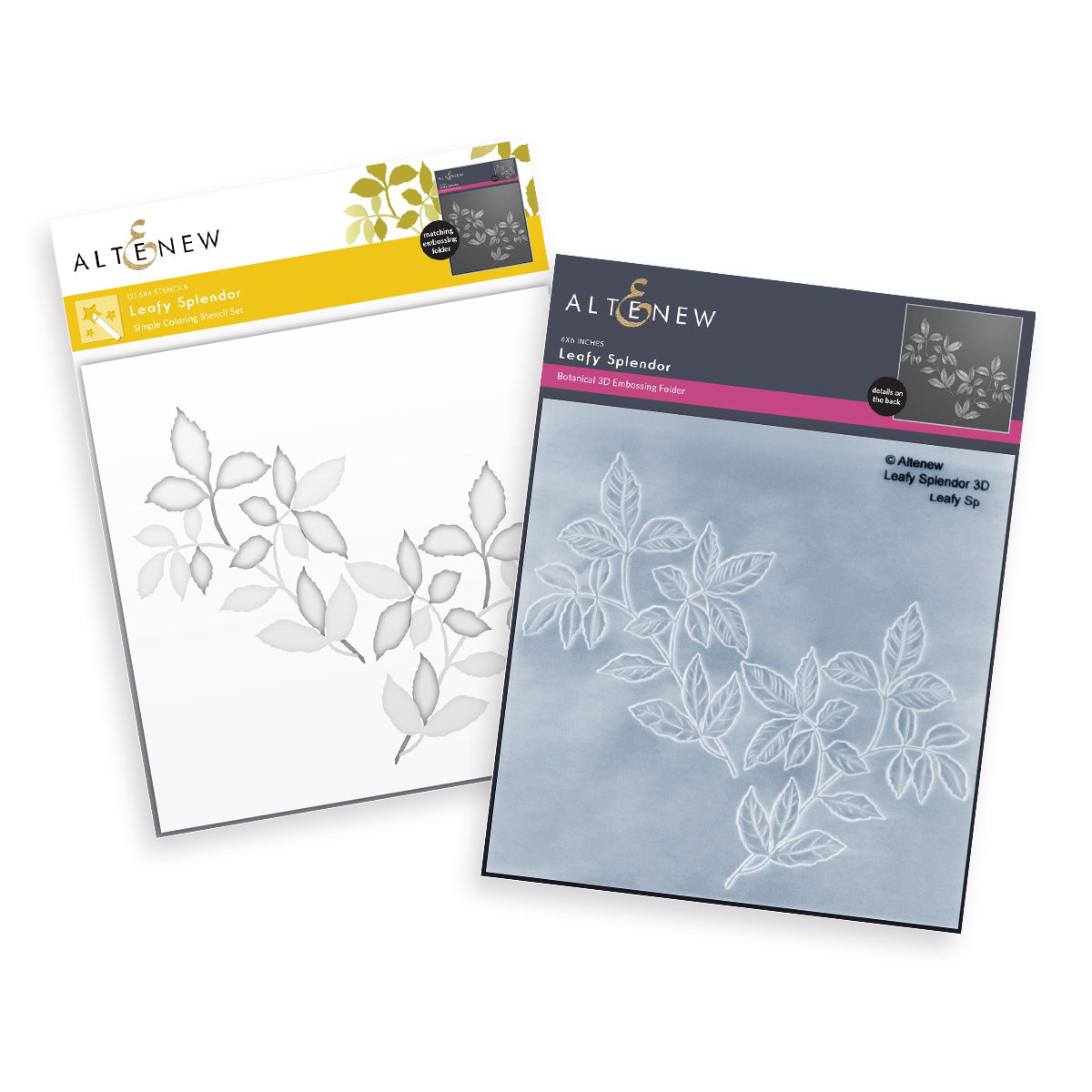 Stencil & Embossing Folder Bundle Leafy Splendor