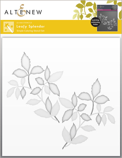 Stencil & Embossing Folder Bundle Leafy Splendor