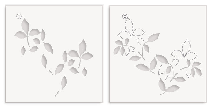 Stencil & Embossing Folder Bundle Leafy Splendor