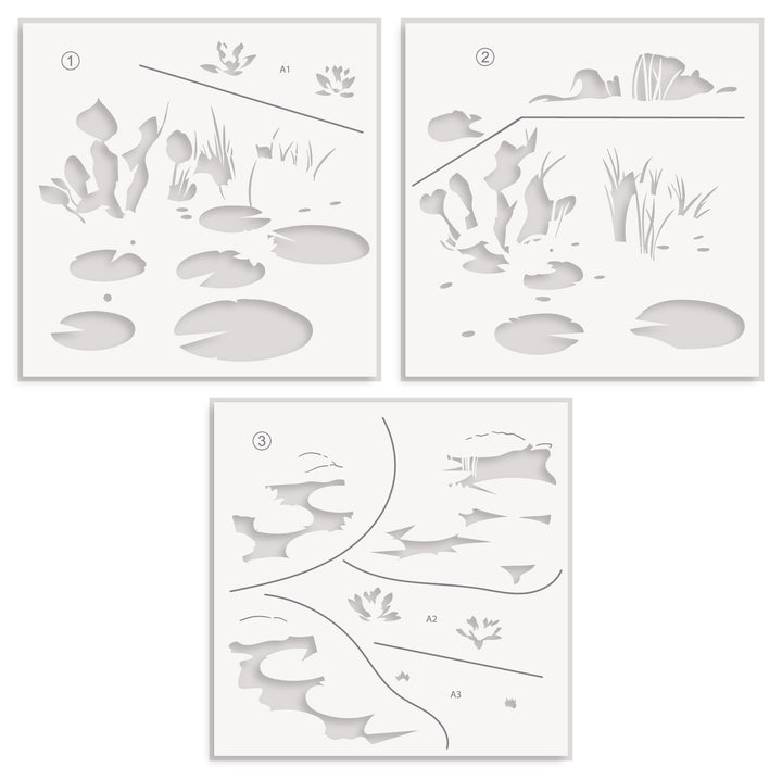 Stencil & Embossing Folder Bundle Lilypad Dreams